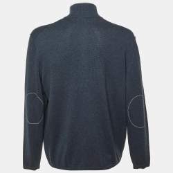 مملوكة مسبقًا سترة بوس باي هوغو بوس بيويس تريكو قطن وكشمير أزرق XXL