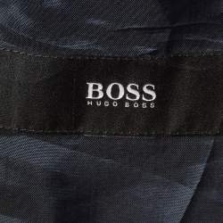 مملوكة مسبقًا Boss By Hugo Boss Blue Checks Wool Super 120 Blazer L