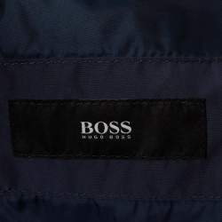مملوكة مسبقًا Boss by Hugo Boss Blue Synthetic Quilted Jacket XL