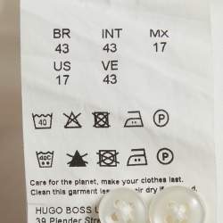 Pre Owned Boss By Hugo Boss White Cotton Slim Fit H-Hank Shirt XL