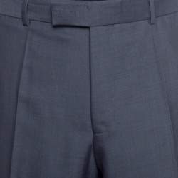 مملوكة مسبقًا بنطلون بوس باي هوغو بوس مفصل موهير وصوف رمادي 4XL