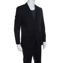 Pre Owned بليزر بوس باي هوغو بوس ذا سويت 93 زرين رمادي شاركول L