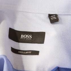 Boss By Hugo Boss Cotton Long Sleeve Button Front Shirt 2XL  (EU 45)