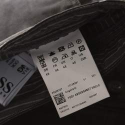 مملوكة مسبقًا Boss by Hugo Boss Brown Coated Cotton Regular Fit Pants M 