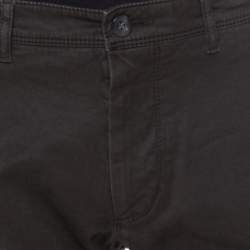 مملوكة مسبقًا Boss by Hugo Boss Brown Coated Cotton Regular Fit Pants M 