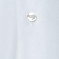 مملوكة مسبقًا Boss By Hugo Boss White Cotton Regular Fit Gerald Shirt M