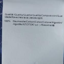 Pre Owned Boss By Hugo Boss Blue and White Woven Cotton Gerald Shirt M