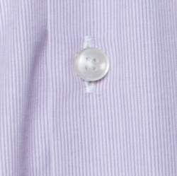 Pre Owned قميص بوس باي هوغو بوس جوي قطن مخطط بنفسجي فاتح L