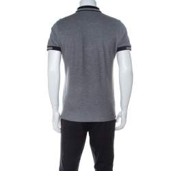 Pre Owned Boss by Hugo Boss Grey Cotton Paule-4 Polo Shirt L