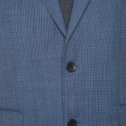 مملوكة مسبقًا جاكيت بليزر بوس باي هوغو بوس جين صوف أزرق L