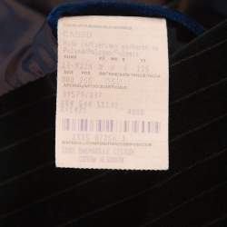 مملوكة مسبقًا Boss By Hugo Boss Black Striped Velvet Casso Blazer XL