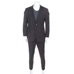 Hugo Boss Grey Micro Checked Wool James5/Sharp7 Suit L