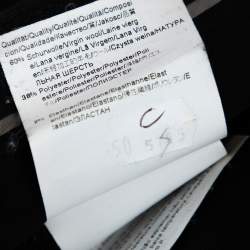 مملوكة مسبقًا Boss By Hugo Boss Charcoal Grey Check Patterned Wool Sharp2 Pants L 