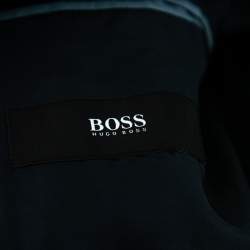 Pre Owned بذلة بوس باس هوغو بوس هالسي2/ميريل2 صوف نمط أزرق مقاس كبير (لارج)