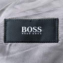 Pre Owned بليزر بوس باي هوغو بوس صوف رصاصي بأزرار أمامية مقاس كبير جدًا - إكس لارج