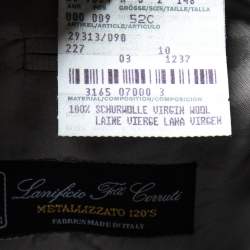 Pre Owned بليزر بوس باي هوغو بوس صوف رصاصي بأزرار أمامية مقاس كبير جدًا - إكس لارج