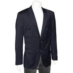 Pre Owned Boss By Hugo Boss Navy Blue Wool T-Howard4/Court5 Tailored Blazer XXL