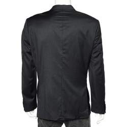 Pre Owned بليزر بوس باي هوغو بوس تي هوارد 4/كورت5 صوف أسود مقاس كبير جدًا جدًا - إكس إكس لارج 