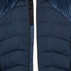 Pre Owned Boss By Hugo Boss Two Tone Synthetic Quilted Jacket L