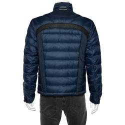 Pre Owned Boss By Hugo Boss Two Tone Synthetic Quilted Jacket L