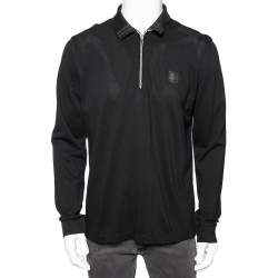 Boss By Hugo Boss Black Pima Cotton Long Sleeve T-Shirt L