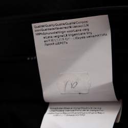 Pre Owned Boss By Hugo Boss Black Striped Wool Single Breasted Suit XXL