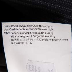 Pre Owned Boss By Hugo Boss Black Striped Wool Single Breasted Suit XXL