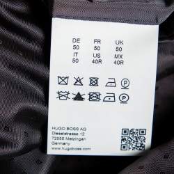 مملوكة مسبقًا Boss By Hugo Boss Black Wool Super110 Suit L