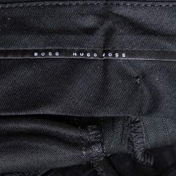 مملوكة مسبقًا Boss By Hugo Boss Black Wool Super110 Suit L