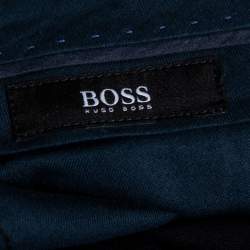 Pre Owned Boss By Hugo Boss Midnight Blue Wool Formal Pants XL