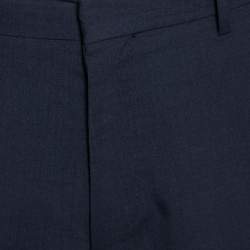 Pre Owned Boss By Hugo Boss Midnight Blue Wool Formal Pants XL