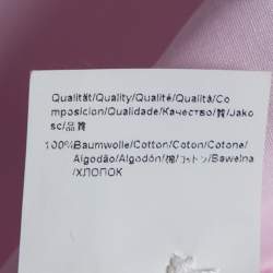 مملوكة مسبقًا قميص بوس باي هوغو بوس قصة إعتيادية أزرار أمامية قطن وردي مقاس متوسط