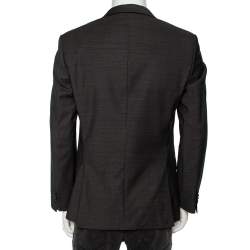 مملوكة مسبقًا Boss By Hugo Boss Grey Wool Huge4/Geniue3 Single Breasted M