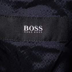 Pre Owned Boss By Hugo Boss Navy Blue Striped Wool Johnstons1/Lenon Blazer XXL 