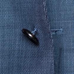 Pre Owned Boss By Hugo Boss Blue Virgin Wool Single Breasted Blazer XL