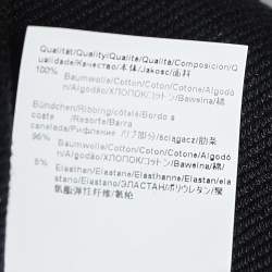 Pre Owned Boss By Hugo Boss Black Cotton Knit Salbo Pullover S