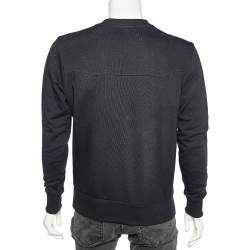 Pre Owned Boss By Hugo Boss Black Cotton Knit Salbo Pullover S