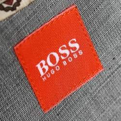 Boss By Hugo Boss Grey Linen Button Front Blazer XXL
