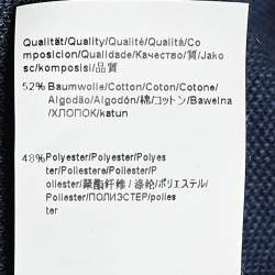 Pre Owned Boss By Hugo Boss Navy Blue Knit Zip Front Track Jacket M