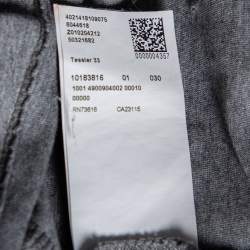 مملوكة مسبقًا تي شيرت بوس باي هوغو بوس تريكو قطن رصاصي رقبة مستديرة مقاس كبير (لارج)