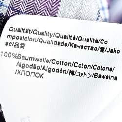 Pre Owned Boss By Hugo Boss Purple Checkered Cotton Jaron Slim Fit Shirt L