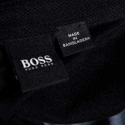 Pre Owned Boss By Hugo Boss Grey Printed Cotton Pique Paive Polo T-Shirt XXL