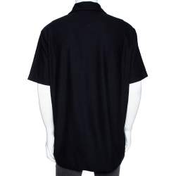 Pre Owned Boss By Hugo Boss Grey Printed Cotton Pique Paive Polo T-Shirt XXL