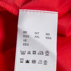 Pre Owned تي شيرت بولو بوس باي هوغو بوس قطن كتل لونية بيكيه مطرز شعار الماركة مقاس كبير جداً جداً (اكس اكس لارج)