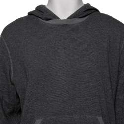 Boss By Hugo Boss Grey Wool Long Sleeve Hoodie XXL