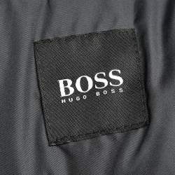 Pre Owned Boss By Hugo Boss Navy Blue Quilted Synthetic Domiro Jacket M
