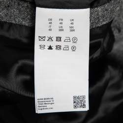 Pre Owned جاكيت بلايزر بوس باي بوس هاديك1 طبقات ألياف صناعية وصوف رصاصي مقاس وسط ( ميديوم )