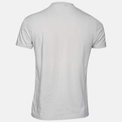 Pre Owned Boss By Hugo Boss Grey Stretch Cotton Slim Fit T-Shirt M