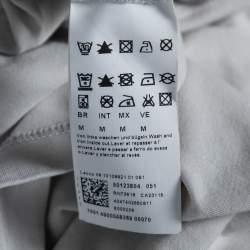 Pre Owned Boss By Hugo Boss Grey Stretch Cotton Slim Fit T-Shirt M