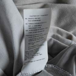 Pre Owned Boss By Hugo Boss Grey Stretch Cotton Slim Fit T-Shirt M